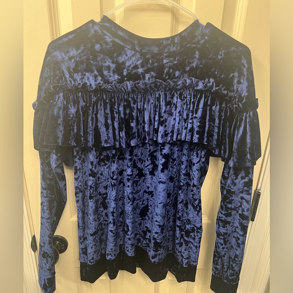 Blue Suede/Velvet 2 piece set